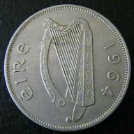 ½ крона 1964, Ирландия, снимка 2 - Нумизматика и бонистика - 15926110