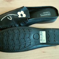 MIGATO - чисто нови затворени чехли от естествена кожа, снимка 3 - Чехли - 11556495