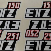 Емблеми - лепенки за мотори MZ Honda Simson Balkan Suzuki Java etz, снимка 14 - Аксесоари и консумативи - 20518113