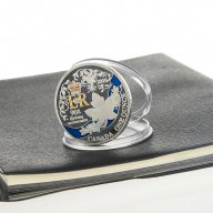 Монета посребрена кралицата, снимка 2 - Нумизматика и бонистика - 17810079