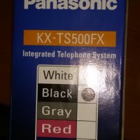Черен стационарен телефон Panasonic KX-TS500FX, снимка 2 - Стационарни телефони и факсове - 25450555