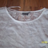 нова бяла лятна блузка с дантелен прозрачен гръб на sity life-размер-л-хл , снимка 14 - Тениски - 7407792