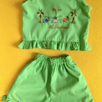 1 год нов летен костюм топ и панталон Мадагаскар, снимка 6 - Комплекти за бебе - 20866876