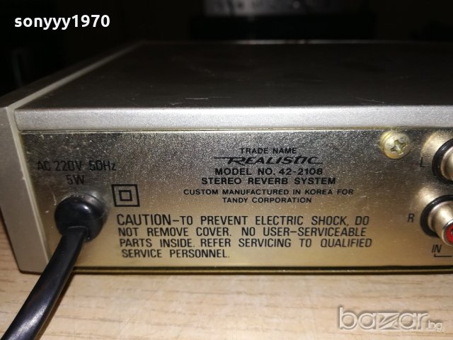 realistic 42-2108 stereo reverb system-внос франция, снимка 14 - Ресийвъри, усилватели, смесителни пултове - 20759340