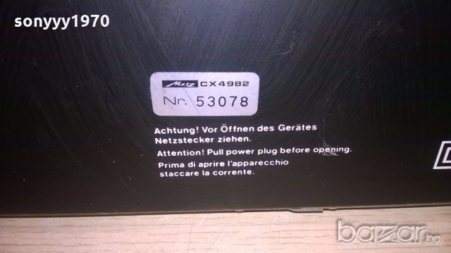 metz mecasound cx4982 high fidelity deck-внос швеицария, снимка 11 - Ресийвъри, усилватели, смесителни пултове - 18557031