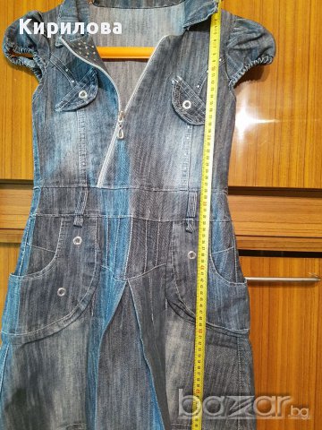 Дънкова рокля, снимка 3 - Детски рокли и поли - 18323439