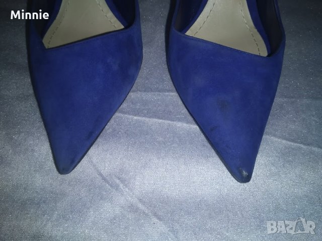 Christian Dior Велур Кралско Синьо, снимка 10 - Дамски обувки на ток - 25843195