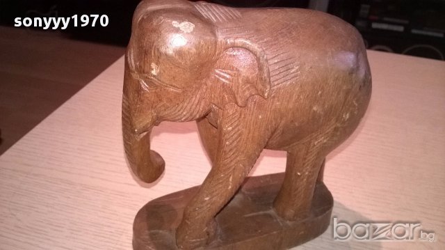 Красив слон-16/15/8см-внос швеицария, снимка 2 - Антикварни и старинни предмети - 14296193