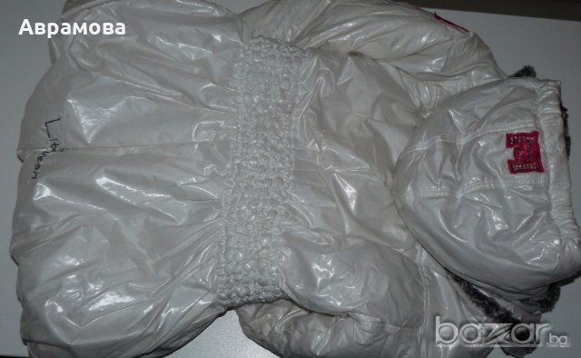 Топло Little Queen бяло яке – 116 ръст, снимка 12 - Детски якета и елеци - 19825160