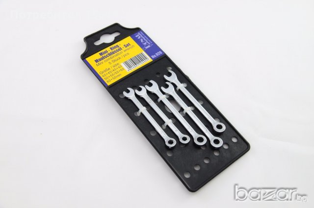 Мини гаечни ключове 5 бр, 4-6 мм, немски, Donau,  Германия, снимка 2 - Ключове - 19305545