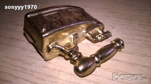 Мини ретро колекция-ютия-бронз/месинг-5х4х2см-внос швеицария, снимка 8 - Антикварни и старинни предмети - 17527686