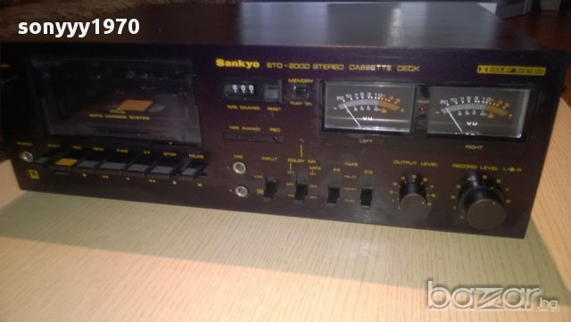 sankyo std-2000 stereo cassette deck-made in japan-внос швеицария, снимка 8 - Ресийвъри, усилватели, смесителни пултове - 9138962