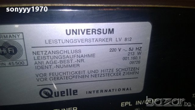 schnеider team 6051a-hi-fi/universum lv812-stereo amplifier-213watts-нов внос от швеицария, снимка 13 - Ресийвъри, усилватели, смесителни пултове - 10340332