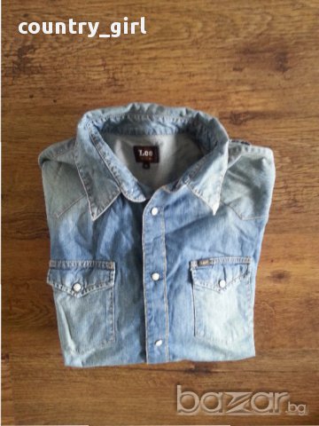 lee - страхотна мъжка дънкена риза, снимка 11 - Ризи - 18225843