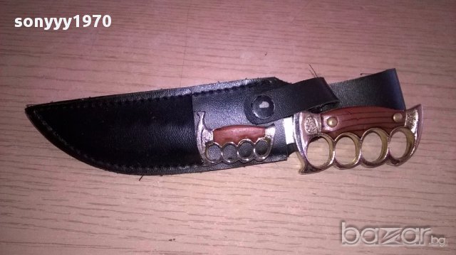 немски ножове в кания 17см с канията-внос швеицария, снимка 5 - Антикварни и старинни предмети - 18040006