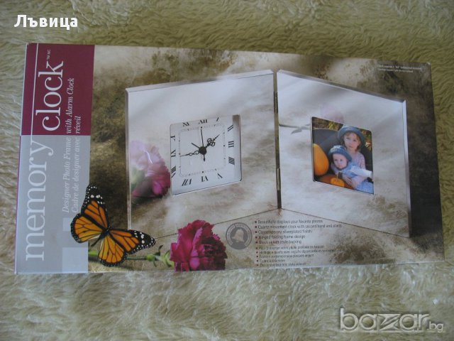 Нов Кварцов Часовник - дизайнерски- сувенирен - сребърно покритие , снимка 1