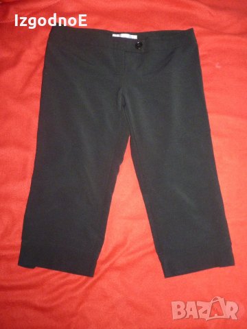 Л/ХЛ Къс черен панталон, снимка 1 - Панталони - 25479617