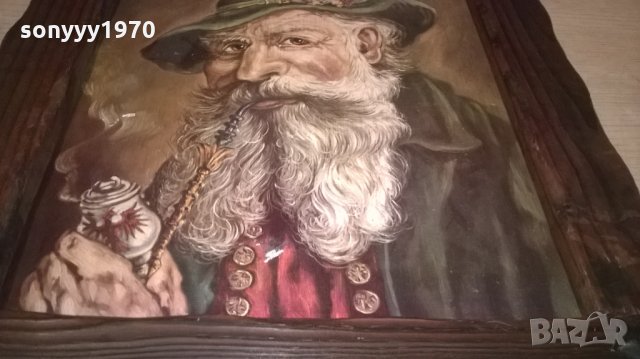 ретро картина-красива и стилна-57х48см-внос швеицария, снимка 11 - Колекции - 23507625