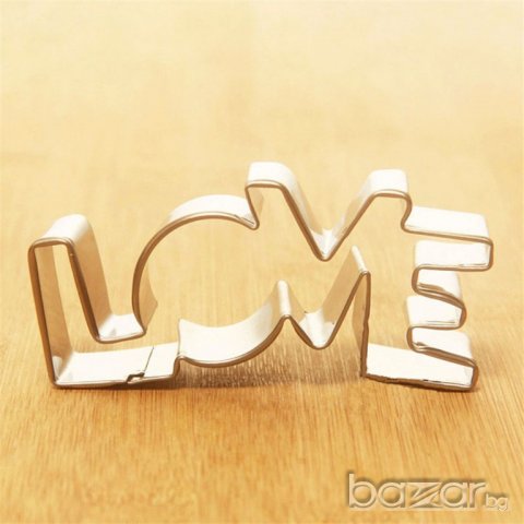 Резец – надпис LOVE – 1 бр., снимка 4 - Форми - 20500593