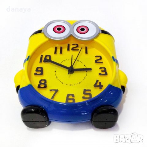 Детски настолен часовник будилник Миньон кварцов механизъм, снимка 6 - Други - 26167457