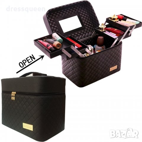 2165 Голям козметичен несесер на 2 нива , снимка 7 - Други - 24760503