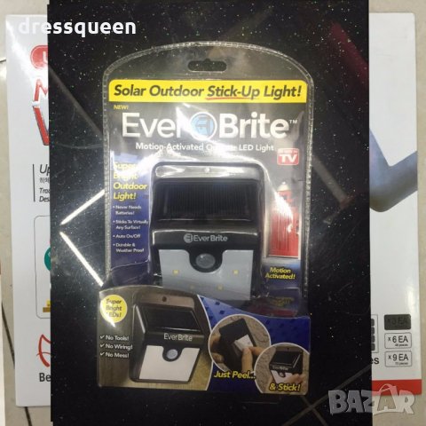 1582 LED лампа със соларен панел и датчик за движение , снимка 3 - Лед осветление - 24810931