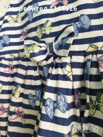 Кокетна рокличка на панделки за момиче 18-24м., 24-36м. 1-2-3г., снимка 6 - Бебешки рокли - 26009920