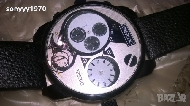 DIESEL-часовник-водомер-за ремонт за части-внос швеицария, снимка 11 - Мъжки - 22948058