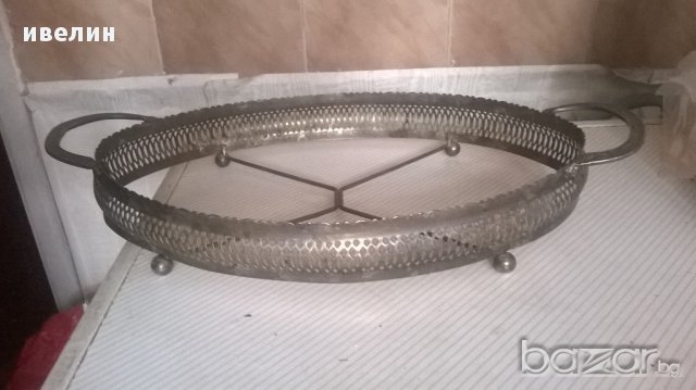 посребрен метален съд, снимка 4 - Антикварни и старинни предмети - 14944122