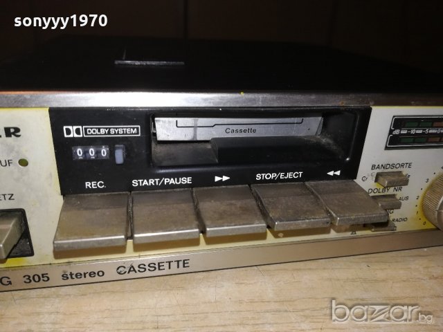 uher cg305 deck-made in japan-23.5х25х7см-внос швеицария, снимка 9 - Декове - 20651803