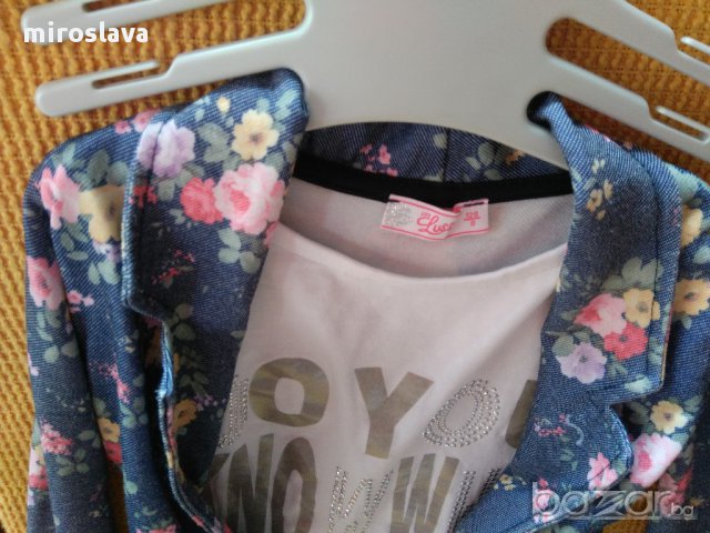 Блуза с имитация на сако отгоре, снимка 5 - Детски Блузи и туники - 17641911