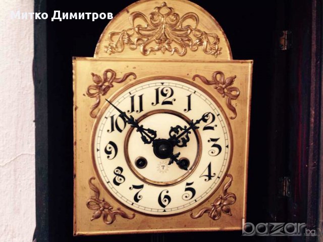 Стенен часовник Friedrich Mauthe от края XIX и нач.на ХХ в., снимка 5 - Други - 13458910