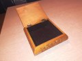 ретро дървена кутия с дърворезба-15х15х7см-внос швеицария, снимка 15