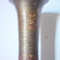 Стара бронзова ваза 3, снимка 2 - Антикварни и старинни предмети - 23117306