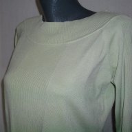 Еластична памучна блузка / Зелена / голям размер , снимка 3 - Блузи с дълъг ръкав и пуловери - 17411208