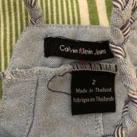 Calvin Klein Детски дънков сукман, снимка 2 - Бебешки рокли - 24845201