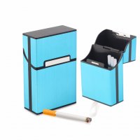 Алуминиева кутия за цигари, табакера слим Cigarette Case, box slim, снимка 11 - Табакери - 18799496