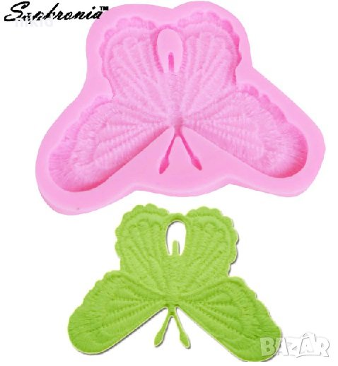 Голяма пеперуда бродерия силиконов молд форма декор торта сладки фондан и др. украса, снимка 1