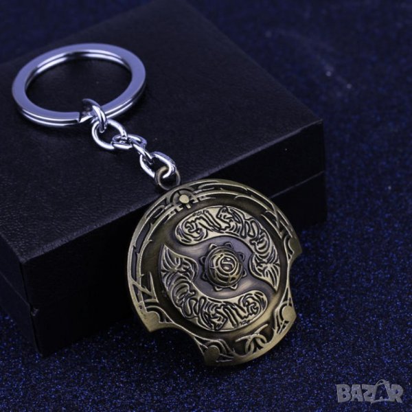 🛡️ 3D DotA 2 SHIELD ключодържател (Щит от The International Tournament)  🖥️ 🤯 🎮, снимка 1