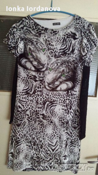 Нова тигрова рокля, размер М, снимка 1