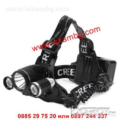 Мощен челник 1800lm T6 + Q5 със стойка, снимка 3 - Екипировка - 12283258