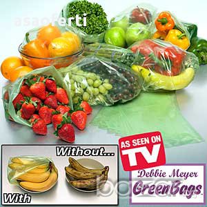 Debbie Meyer Green Bags - торбички за съхранение на пресни плодове и зеленчуци за 4.90 лв, снимка 1 - Други стоки за дома - 11842817