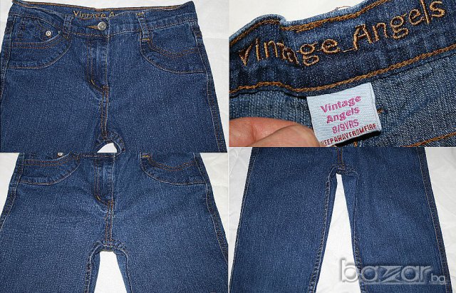 Два чифта дънки размер 134 см. Kappahl, Vintage Angel , снимка 5 - Детски панталони и дънки - 10405814