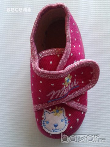 Детски пантофки от памучен текстил промоция, снимка 5 - Бебешки обувки - 10253657
