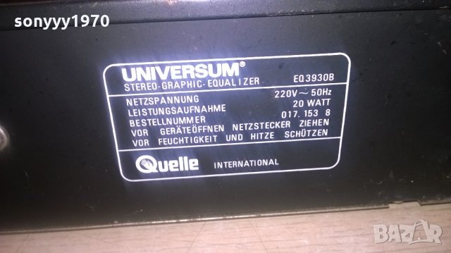 universum eq3930b-equalizer-germany-внос швеицария, снимка 15 - Ресийвъри, усилватели, смесителни пултове - 22006652
