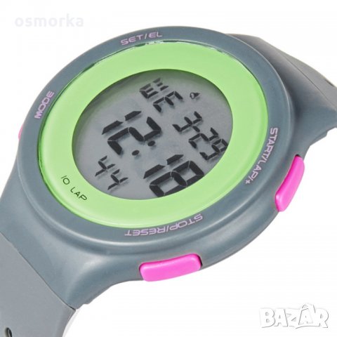Нов дамски спортен часовник много функции сиво зелено розово Synoke, снимка 3 - Дамски - 23410364