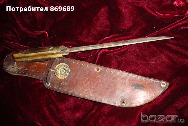 стар български нож-ръчно кован!-автентичен-находка!!!!, снимка 7 - Антикварни и старинни предмети - 9465918