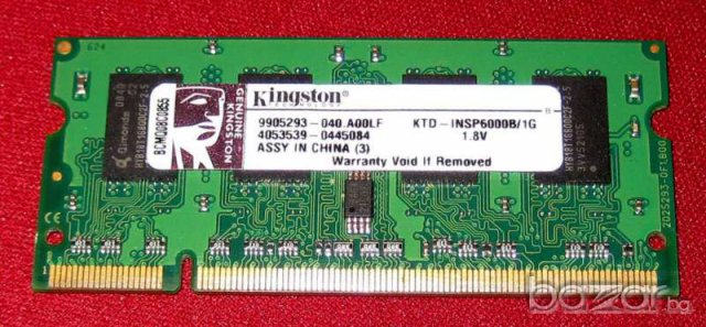 RAM Памет за лаптоп Kingston 1GB, DDR2 и друга за PC, снимка 2 - RAM памет - 12863053