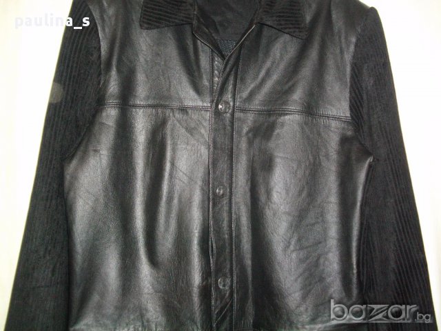 Мъжко луксозно сако тип риза ”Long coat leater jacket-PHASE TWO” genuine leathers / естествена кожа 