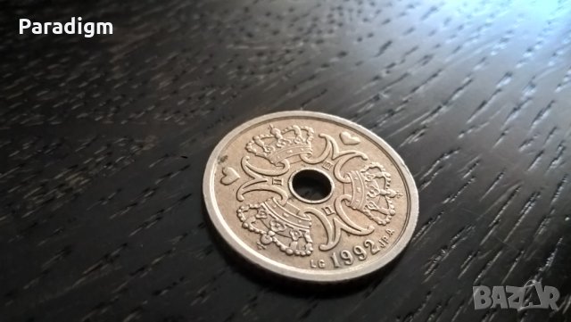 Монета - Дания - 1 крона | 1992г., снимка 2 - Нумизматика и бонистика - 25914099